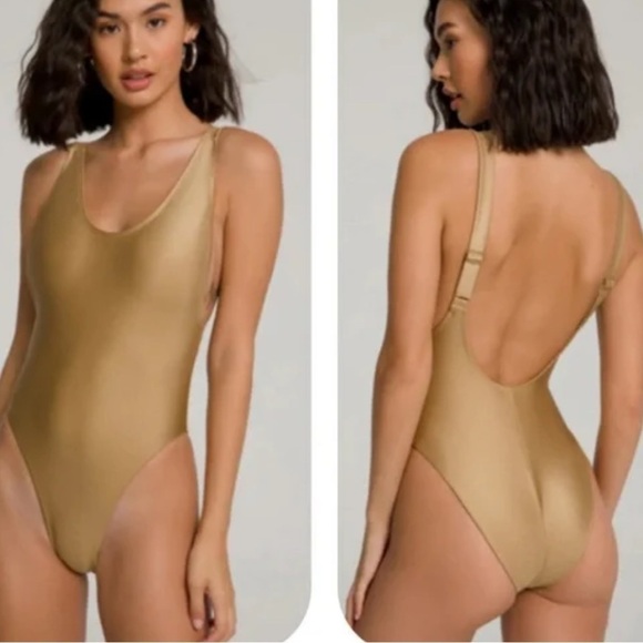 Good American Other - Good American HIGH CUT DEEP BACK ONE PEICE size 6 New